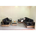 Luxurious Water Hyacinth Sofa Set For Indoor Use Living Room Natural Wicker Furniture